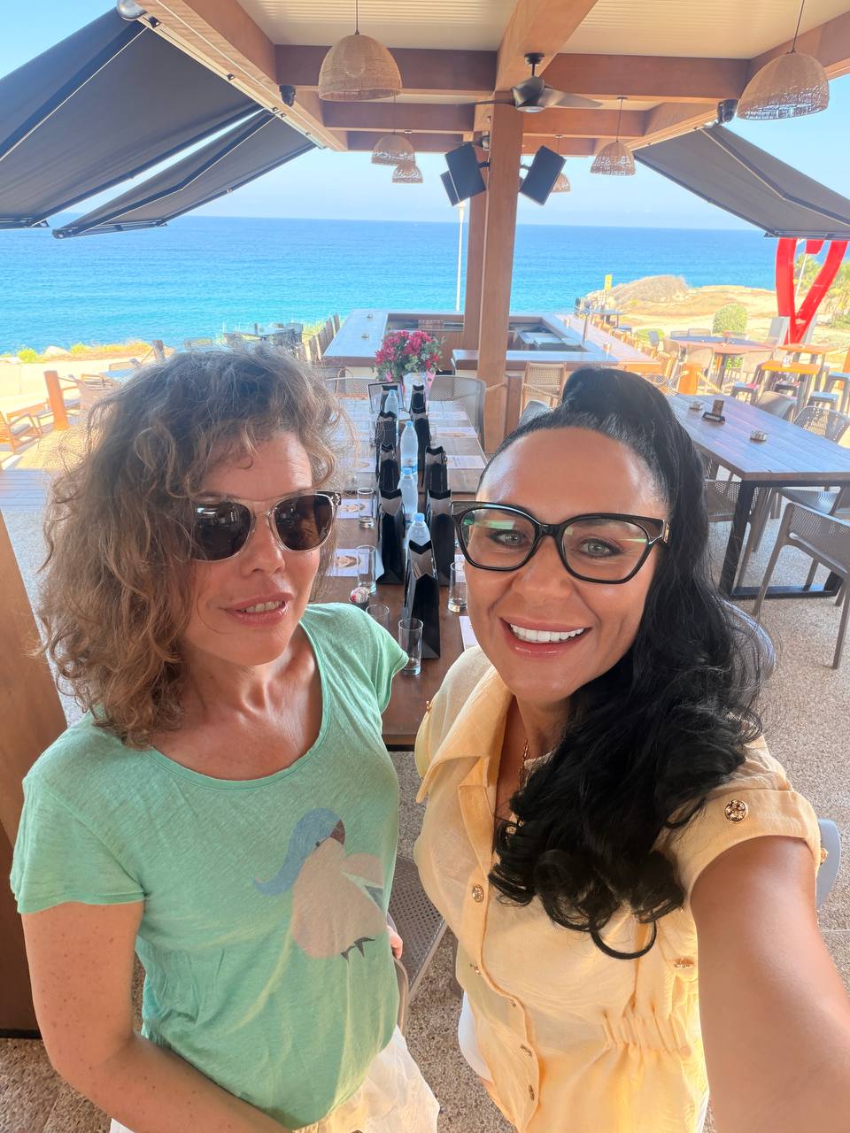 The women of WPA at the table by the sea, 15 July 2026