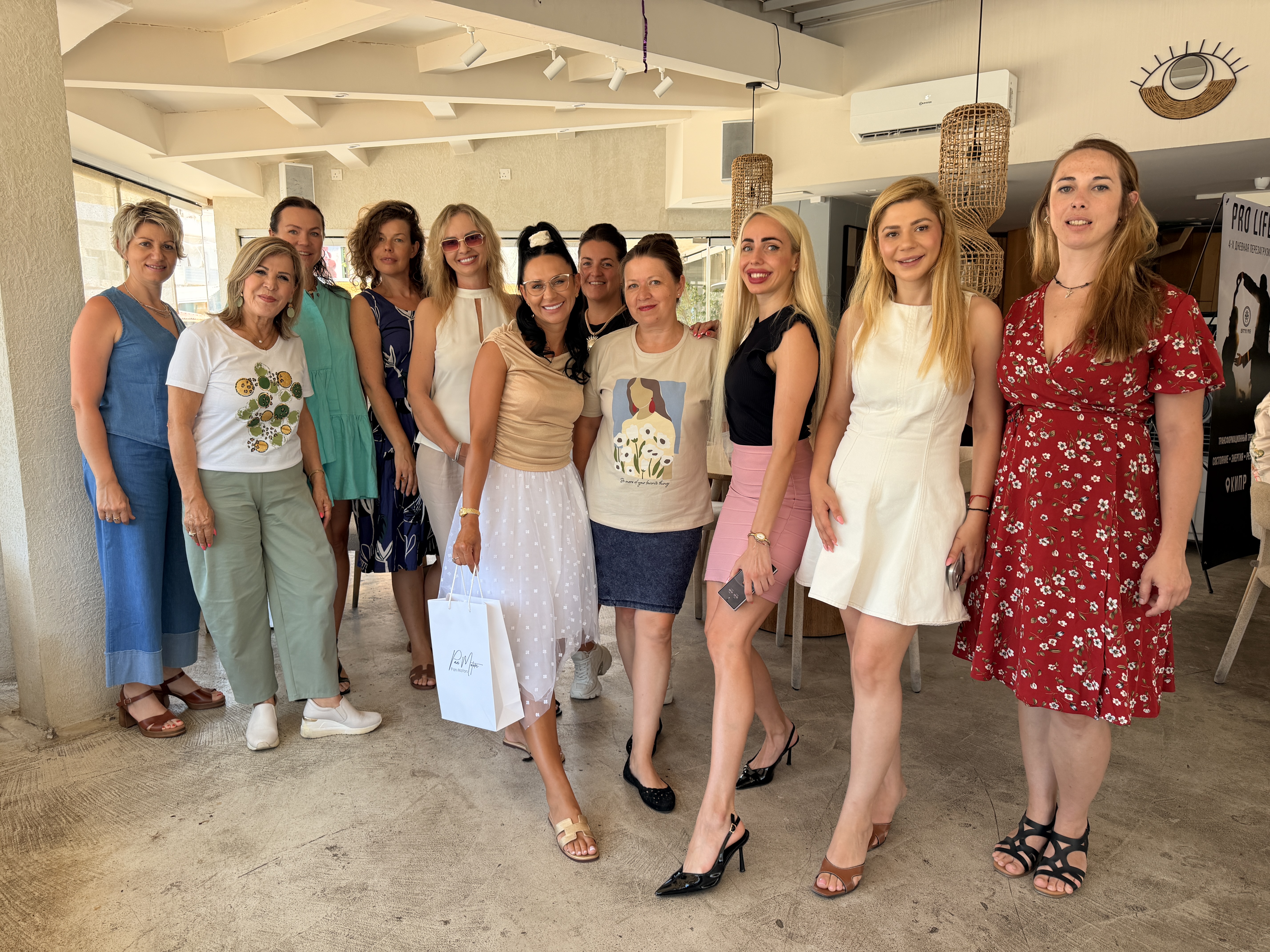 The women of WPA together at Baloo Restaurant, Limassol, 8 July 2026